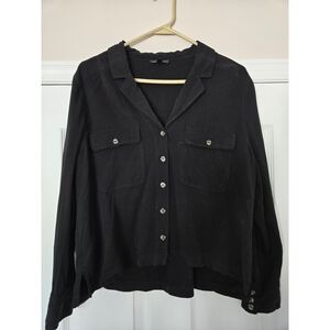 Dynamite Black Button-Down Women's Shirt